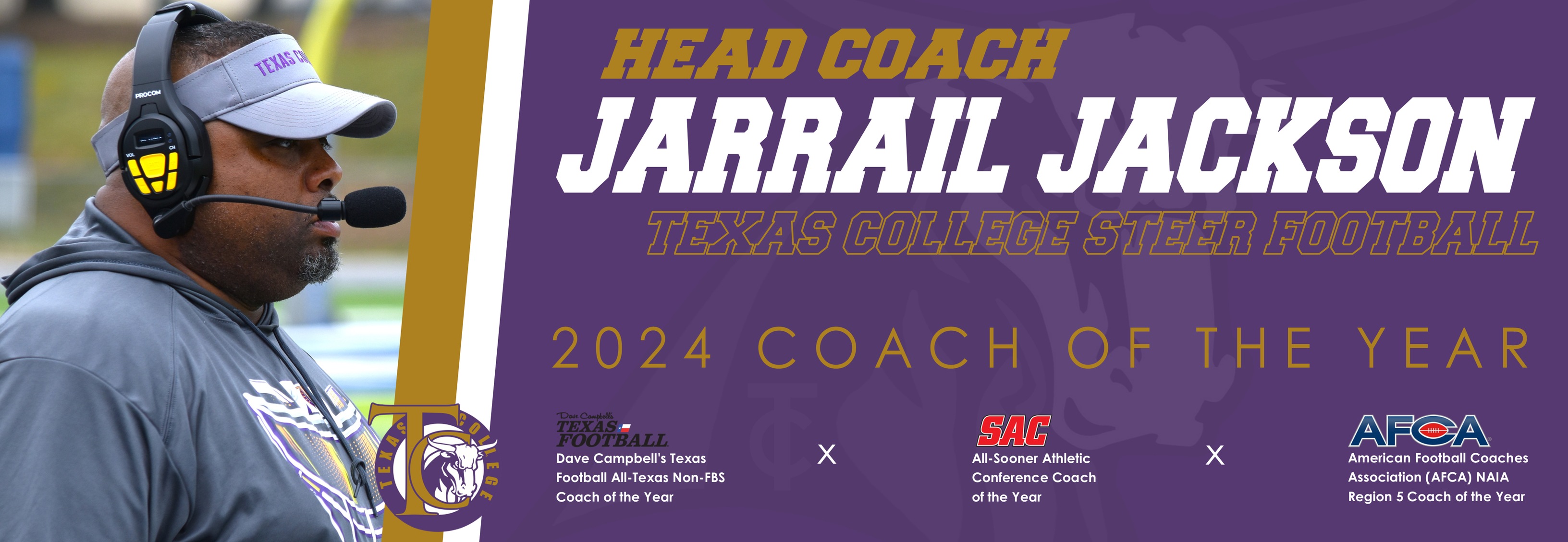 COACH JACKSON COLLECTS THIRD COACH OF THE YEAR AWARD